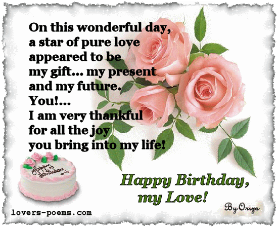 happy birthday greetings for lover