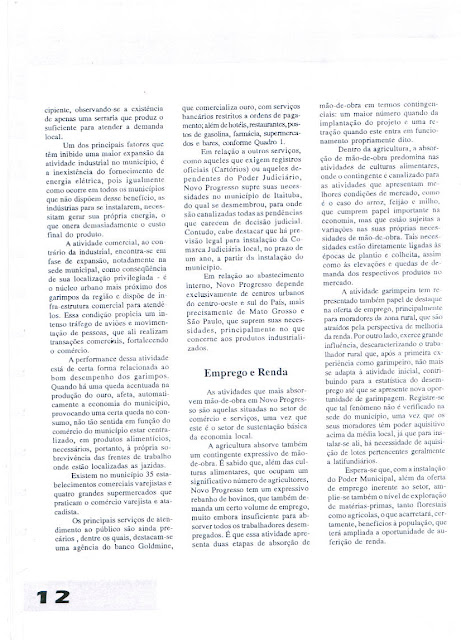 REVISTA NOVOS MUNICÍPIOS PARAENSES - MUNICÍPIO DE NOVO PROGRESSO – 1993