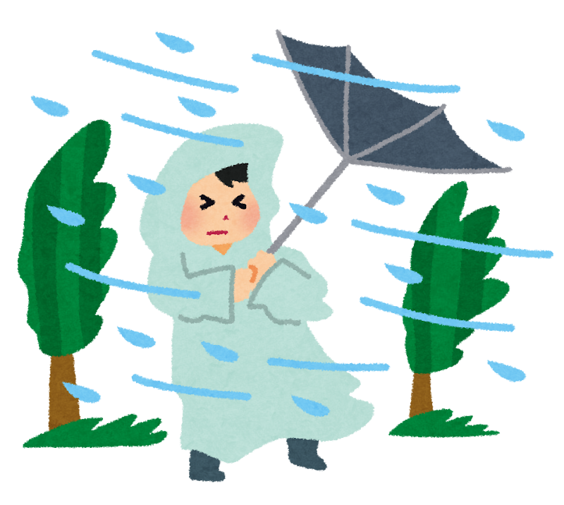 暴風雨のイラスト かわいいフリー素材集 いらすとや