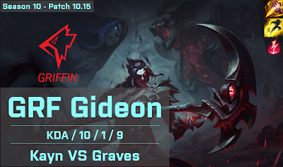 GRF Gideon Kayn JG vs EDG Jiejie Graves - KR 10.15