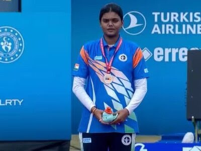 Jyothi Surekha Vennam clinches two gold medals in compound mixed team and individual events at Archery World Cup