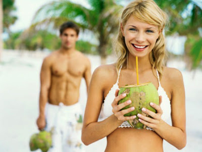 Drinking Coconut Water