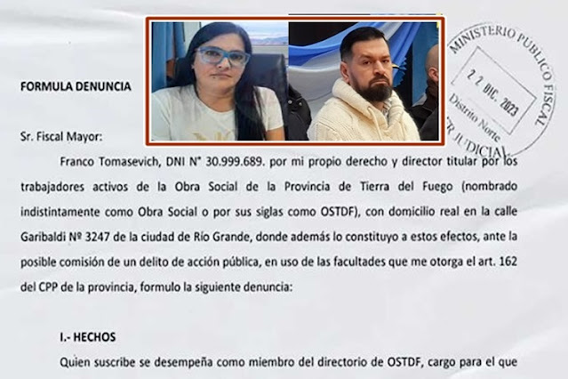 Denuncia penal contra ex Ministro Maciel y la presidente de OSEF Hruby