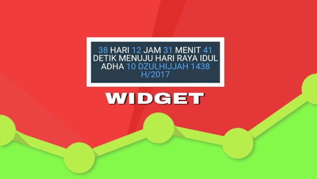 Membuat Widget Hitung Mundur Menyambut Idul Adha 2017 