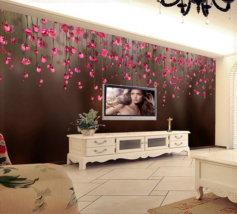 3D Wallpaper Stickers For TV Wall Units Designs - Home Interior 