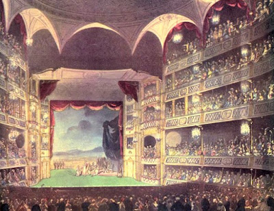 Theatre Royal, Drury Lane, from The Microcosm of London Vol 1 (1808)