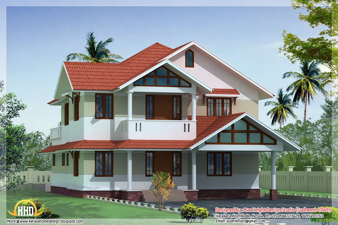 Kerala Style Beautiful 3D Home Designs Kerala Home Design And