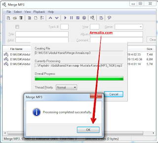 Merge MP3 Progress MergeMp3.exe 