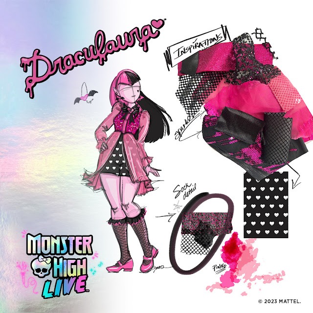 Draculaura 'Monster High Live' character design