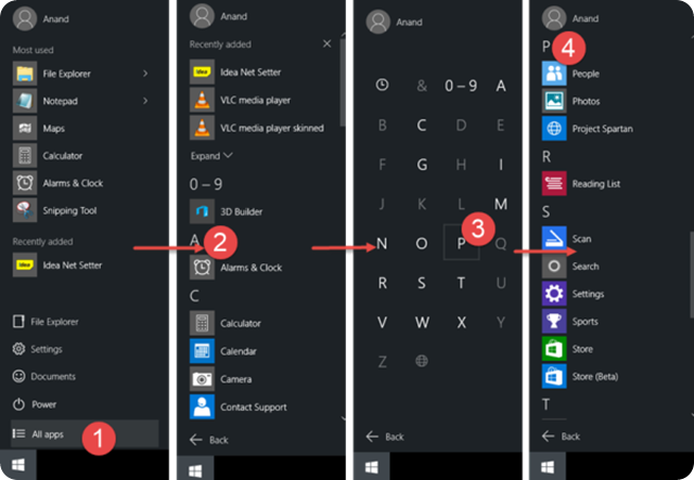 windows10-Personalizing the Start Menu