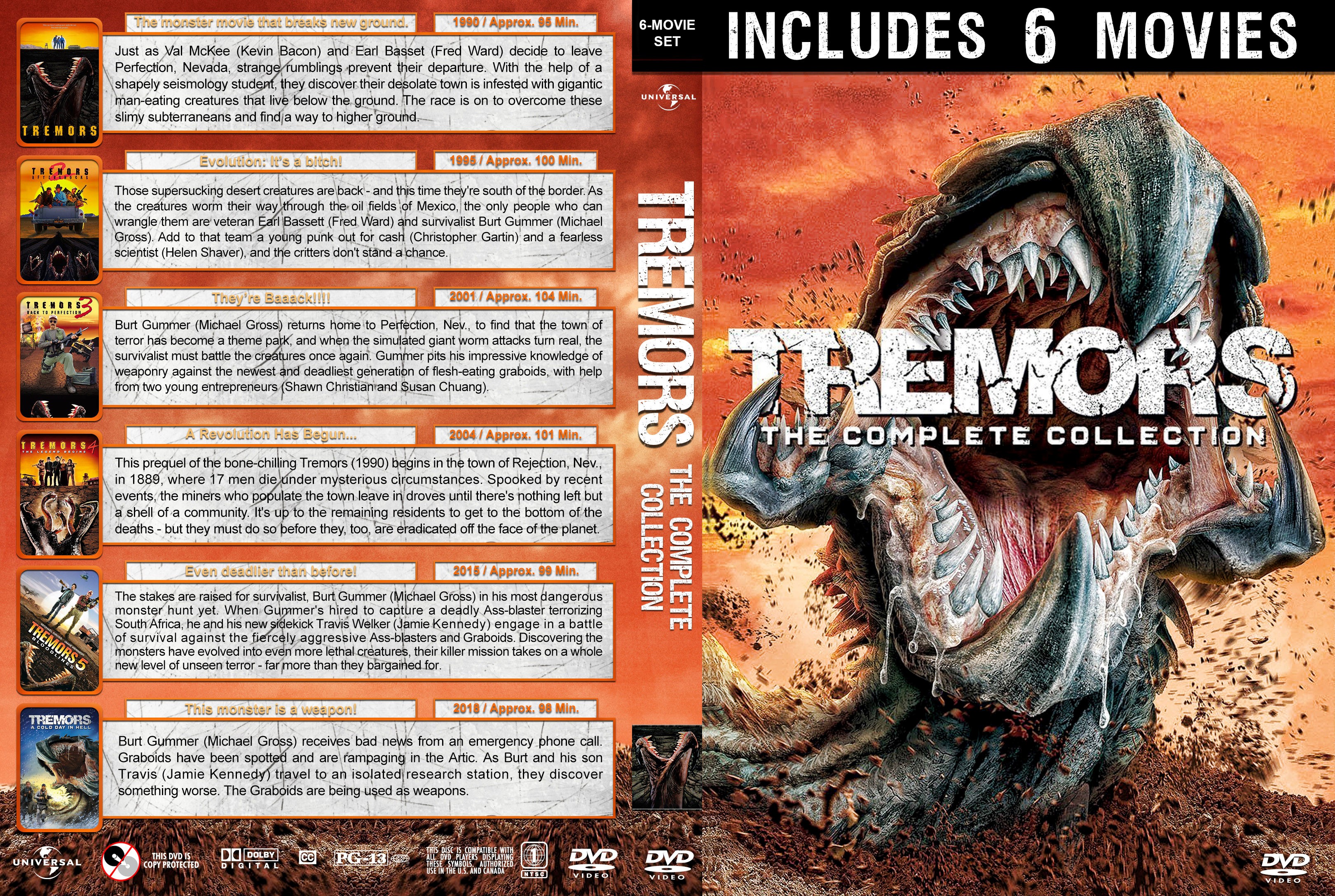 Tremors: The Complete Collection DVD Cover  Cover Addict 
