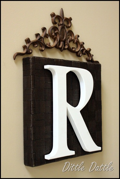 Recycled Monogram Art
