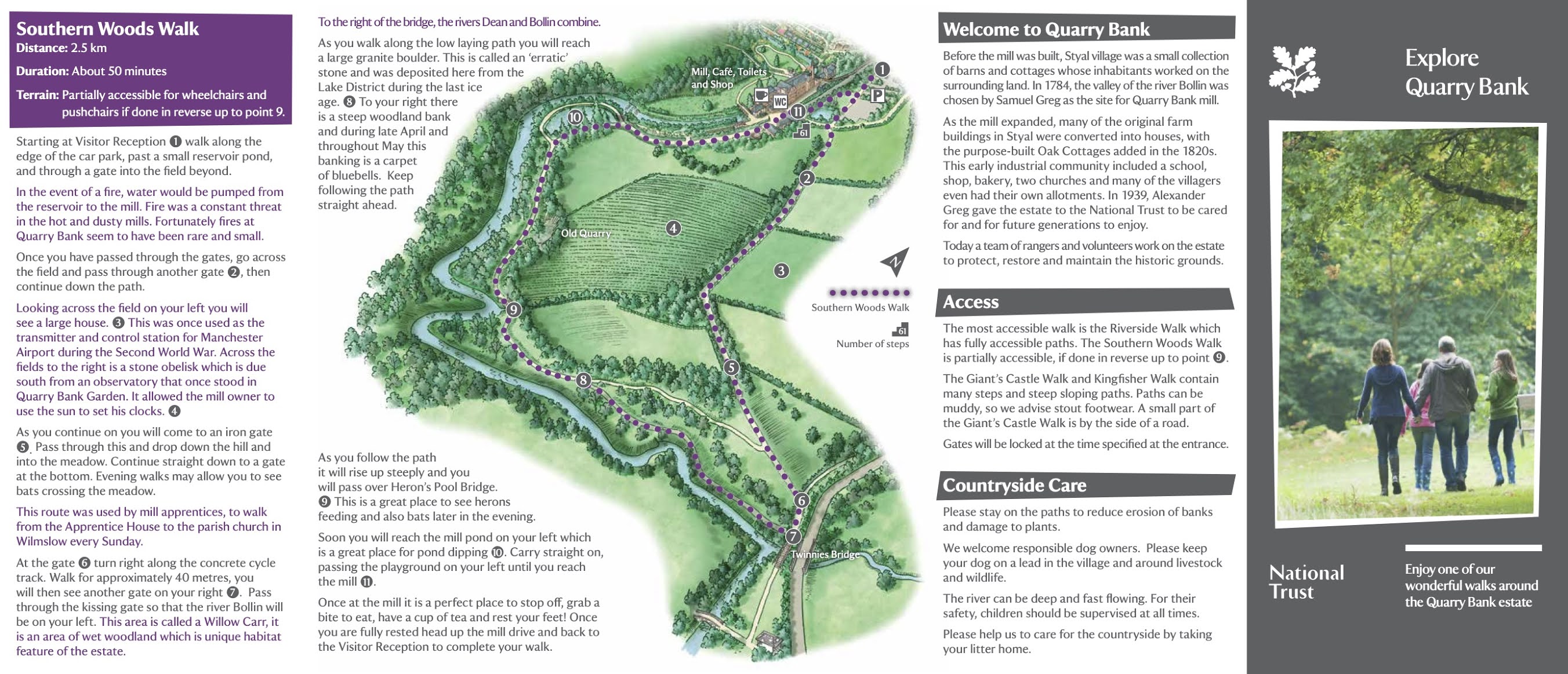 Southern walk at Quarry Bank Mill