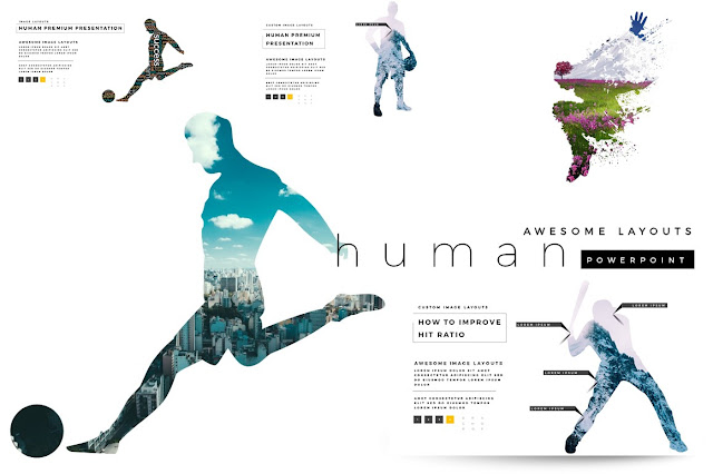 human Premium PowerPoint Template Main Title