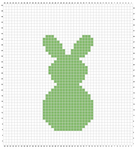 The Bunny Washcloth - free crochet pattern