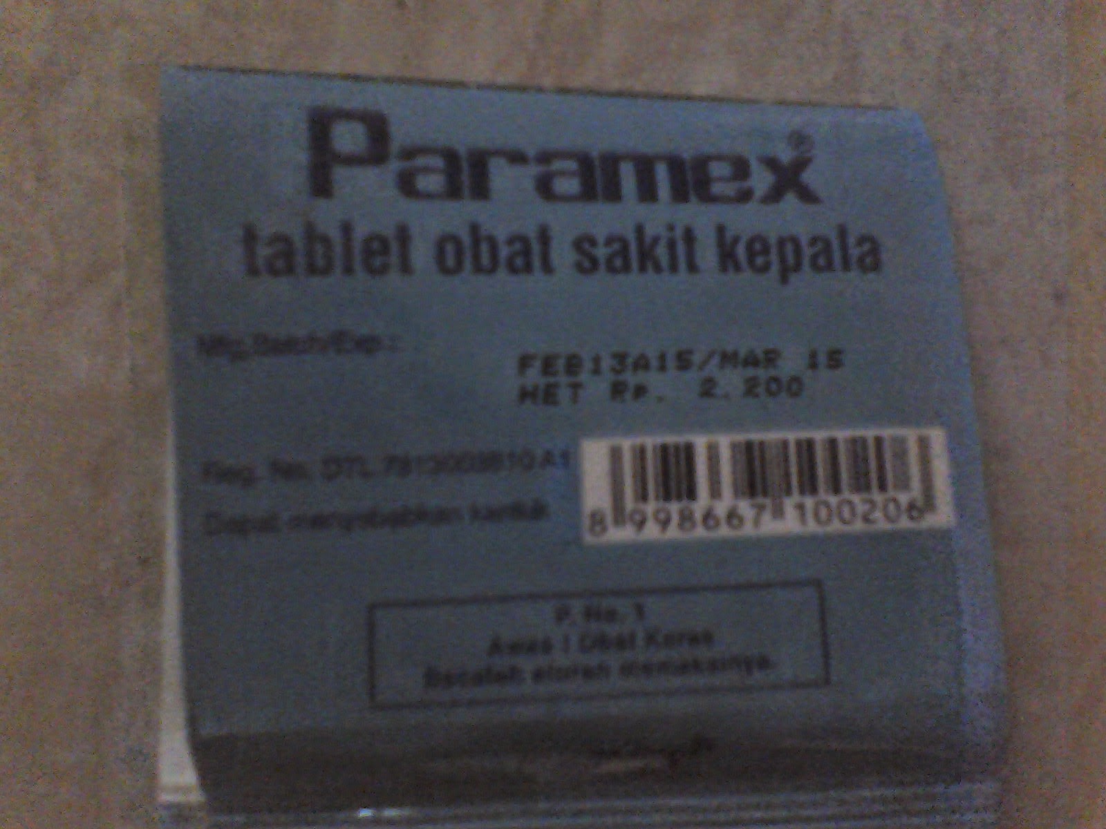 Kemasan Paramex Obat Sakit Kepala JP Juga Pemulung