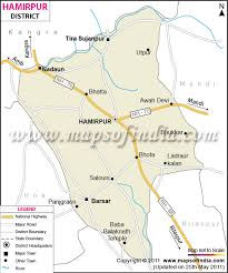 Map Of Hamirpur.