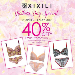 XIXILI’s Mother’s Day Special with 40% Off at Bangsar Village (29 April - 14 May 2017)