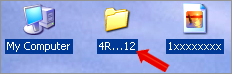 remove blue shadow from desktop icon