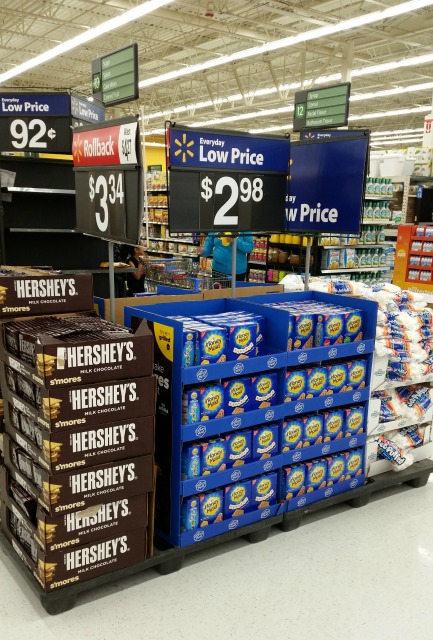 Walmart has all the supplies you need for s'mores in one convenient place