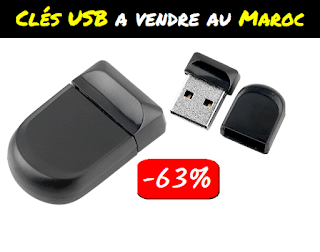  Clé USB - 4GB - Allwin 2.0 / 1.0 FLASH MEMORY- Noir a vendre au maroc 
