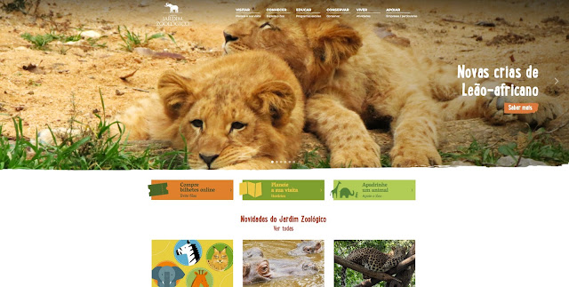 Jardim Zoológico renova Site Oficial