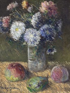 Still Life - Bouquet of Flowers and Fruit