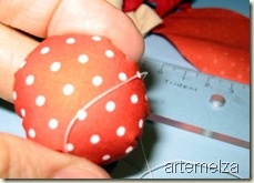 Artemelza - fuxico abóbora Artemelza - fuxico abóbora