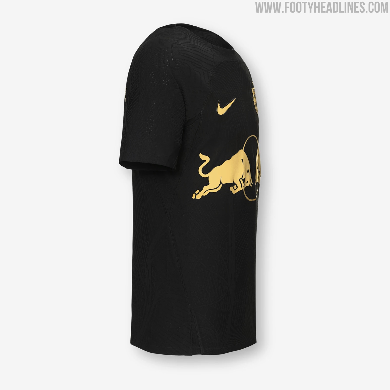 Stunning Black/Gold Nike Red Bull Salzburg 2023 Champions Kit