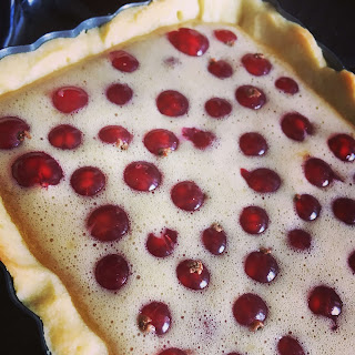 tarte meringuée aux groseilles