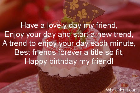 Birthday Wishes to a Friend