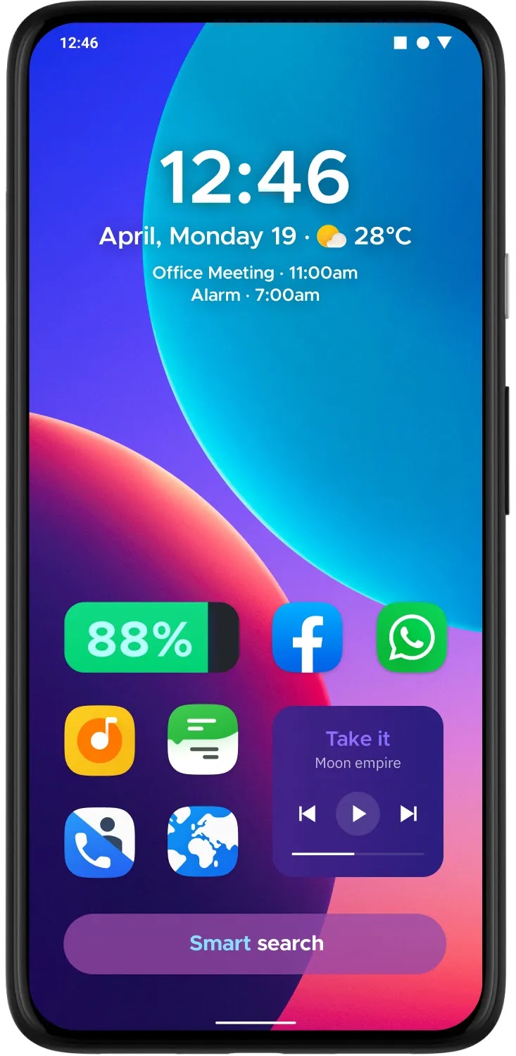 تطبيق تغيير شكل هاتفك بالكامل بتصميم أنيق مهكّر للاندرويد Smart Launcher Pro