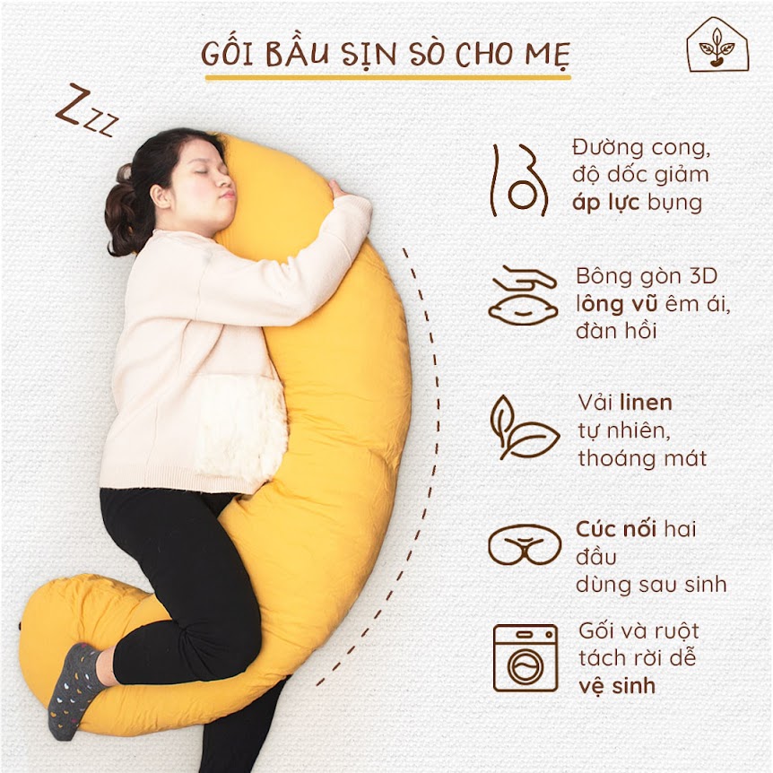 [A159] Gối bà bầu giá bao nhiêu? Mua gối dành cho bà bầu