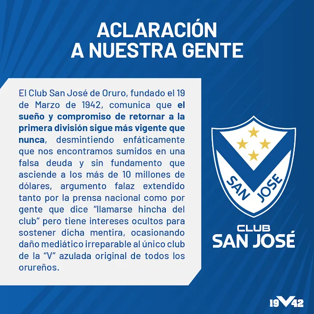 Comunicado San Jose