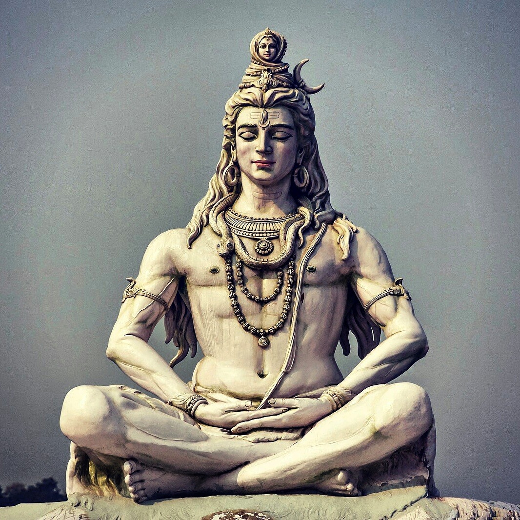 Lord Shiva, the first Yogi and the Supreme Brahman Himself, sitting in the pose of Meditation