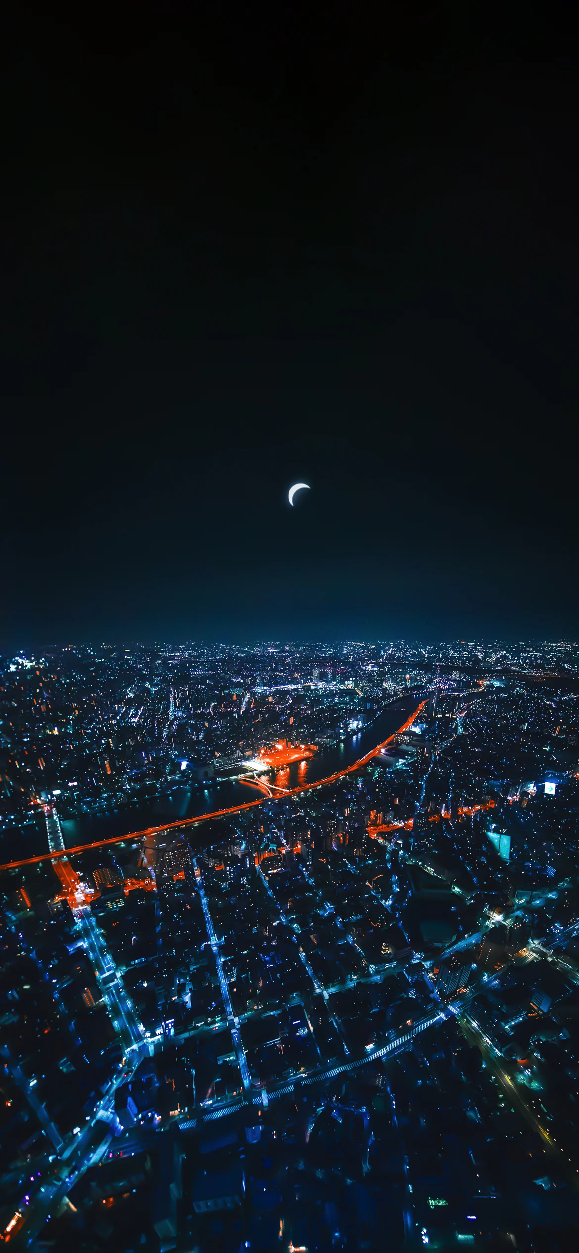 Beautiful photo of Tokyo city night view