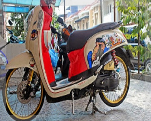 Modifikasi Scoopy Velg 17 14 Retro Touring Keren Klasik 