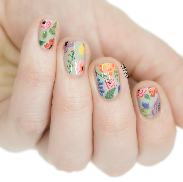 Anna Bond Florals by Nailed It @ www.blognailedit.com