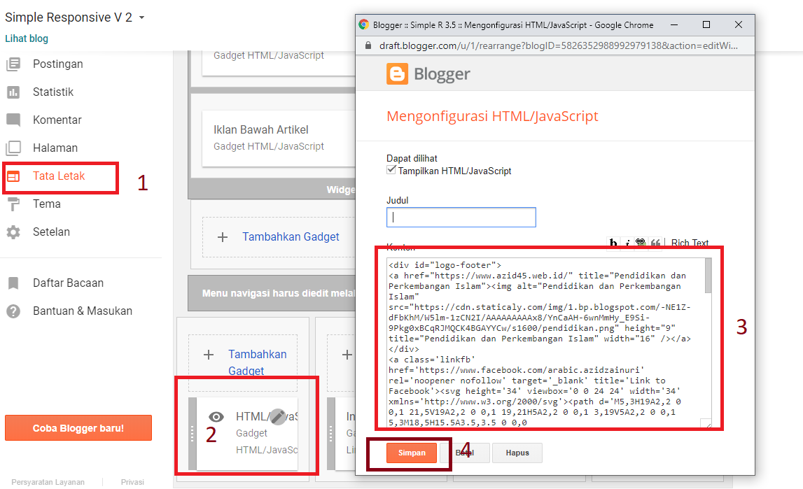 Panduan Lengkap Template Simple Responsive