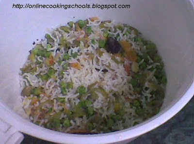 Veg Pulao in microwave oven, How to make Pulao in Microwave