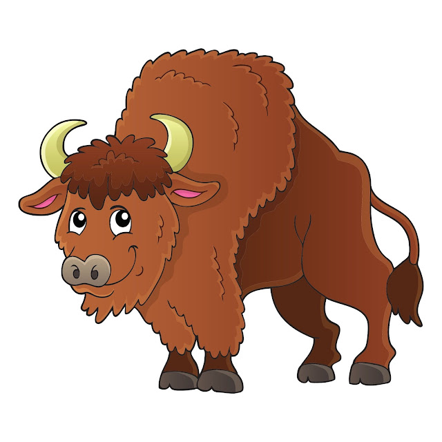 25+ Free Cartoon Images of Bison animal