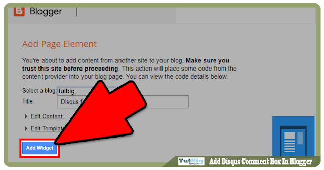 Add Disqus Comment Box In Blogger