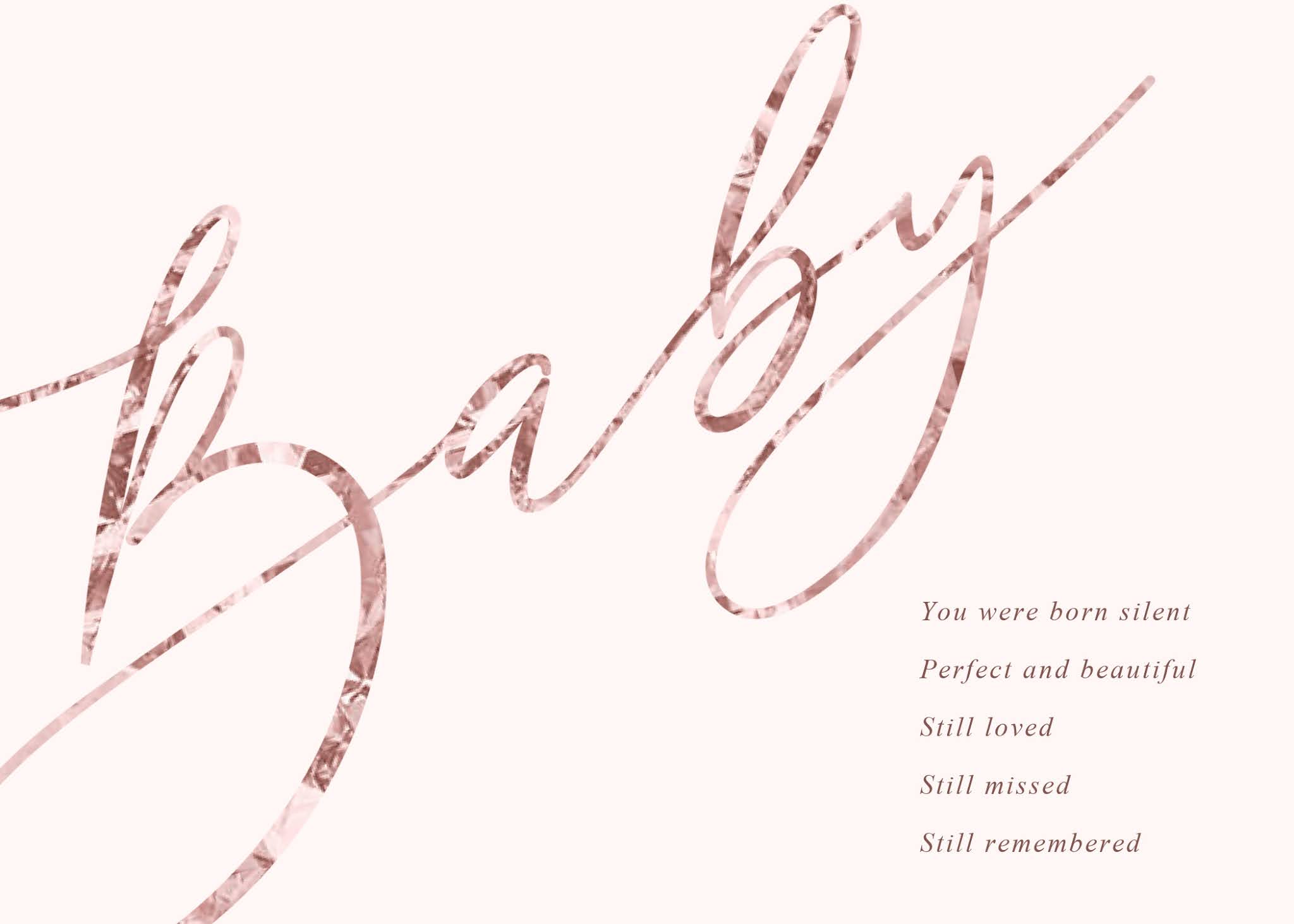 baby stillborn poem