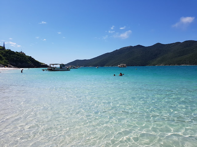 Prainhas do Pontal do Atalaia - Rio de Janeiro - Praia, Caribe Brasileiro, mar azul turquesa, águas cristalinas