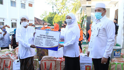 168 Pesantren Tangguh Terima Bantuan Pendisiplinan Penegakan Protokol Kesehatan dari Pemprov Jatim