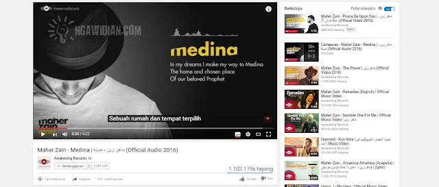 Cara Menampilkan Subtitle Youtube