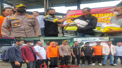 GMBI Distrik Lampura Dukung dan Apresiasi Polres Setempat Bagikan Sembako Pada Masyarakat Kurang Mampu