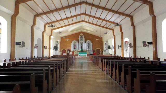 interior  view from the main entrance of San Antonio De Padua Parish Church in Pambujan Northern Samar