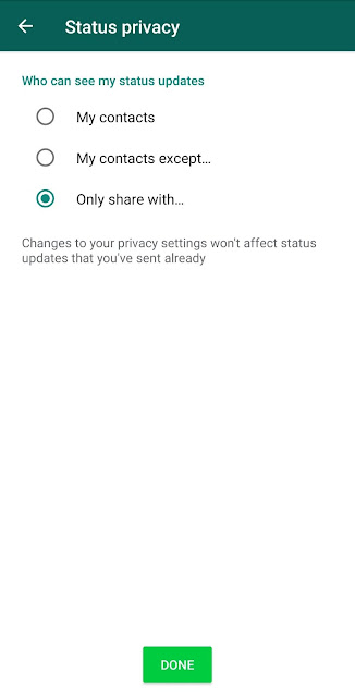 Whatsapp tricks - Whatsapp status setting 