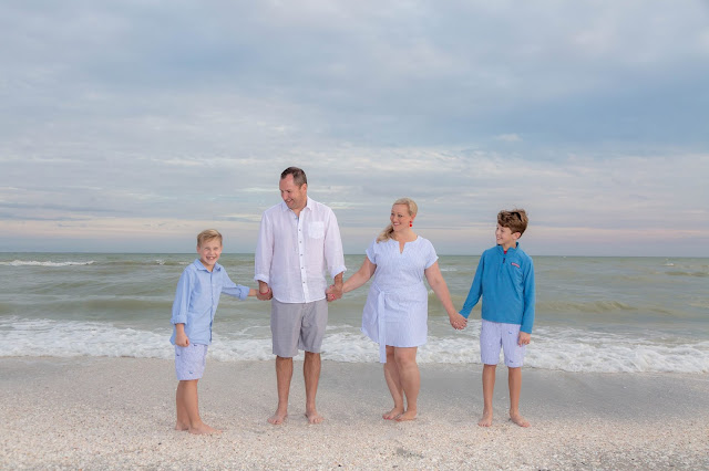 Sanibel Island Family on the beach